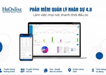 Giao diện ấn tượng của phần mềm quản lý nhân sự Hronline