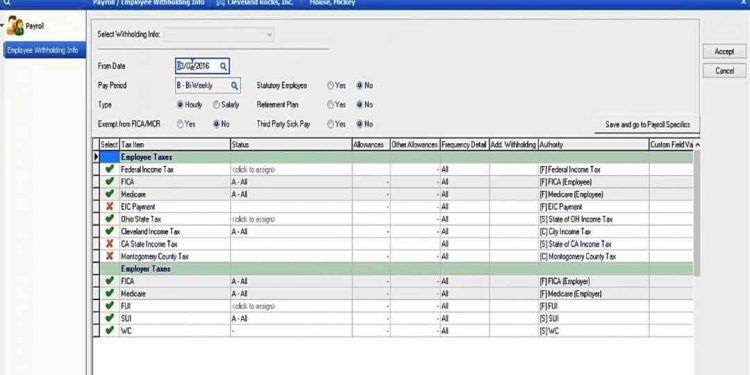 Các tính năng của phần mềm lương